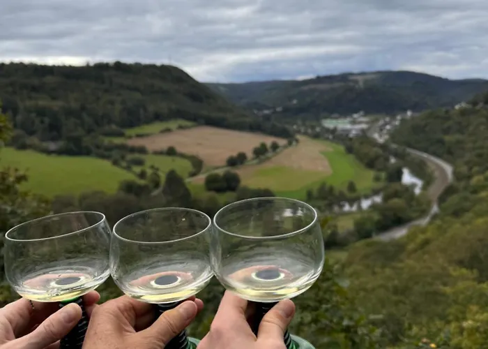 Moselflair Mit Direktem Blick Auf Mosel Und Weinberge Lägenhet Oberfell